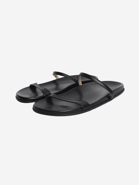 Black leather sandals - size EU 40 alternate image