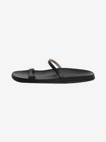 Black leather sandals - size EU 40 Flat Sandals The Row 