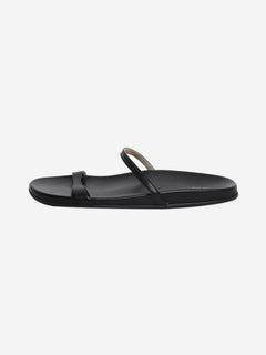 Black leather sandals - size EU 40 Flat Sandals The Row 