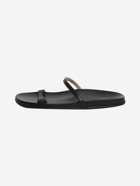 Black leather sandals - size EU 40 product image