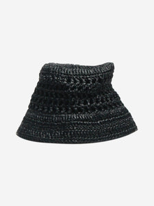 Prada Black crochet bucket hat