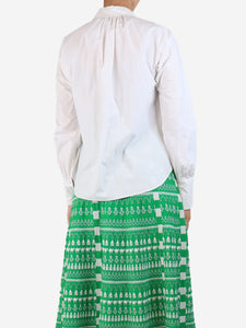 Joseph White cotton shirt with split- size UK 8
