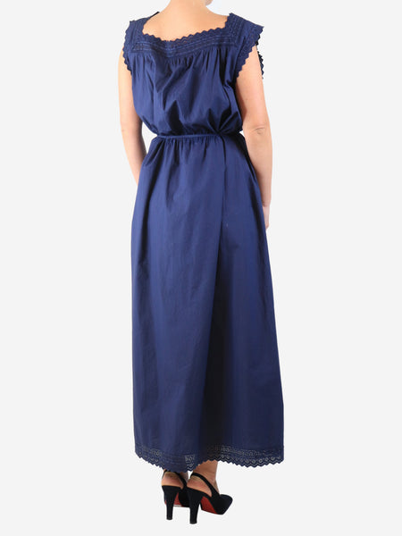 Navy sleeveless button-down maxi dress - size XXL alternate image