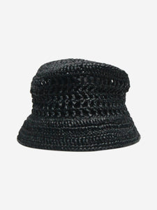 Prada Black crochet bucket hat