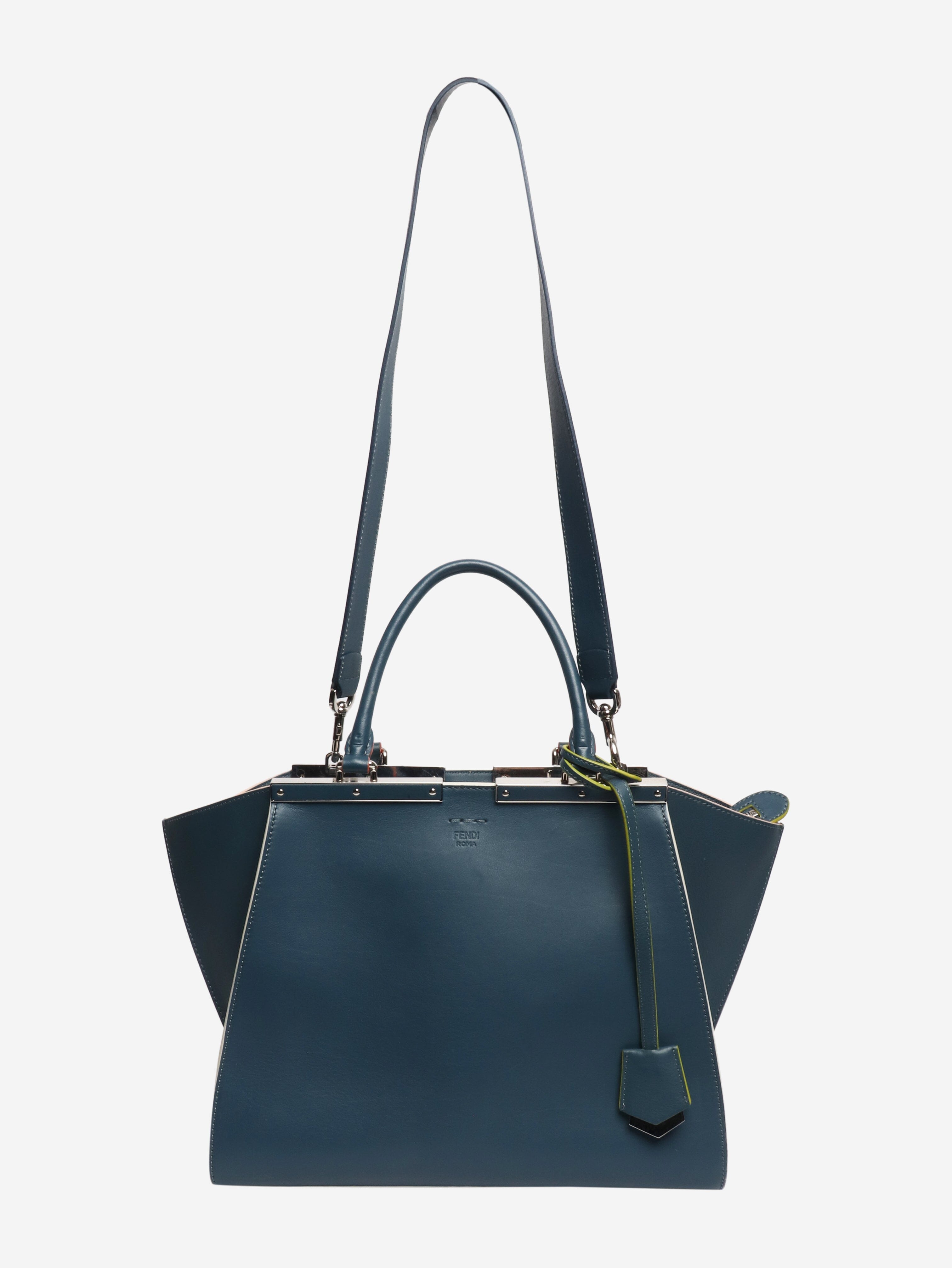 Blue 3Jours leather 2way bag Shoulder bags Fendi 