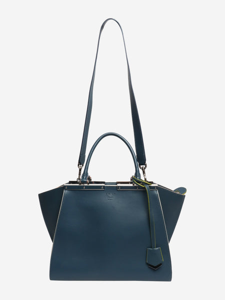 Blue 3Jours leather 2way bag alternate image