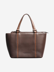 Burberry Brown mini leather top handle bag