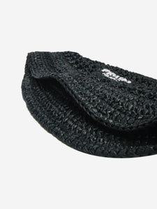 Prada Black crochet bucket hat