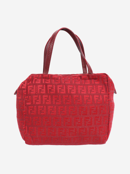 Burgundy FF Monogram mini pouch product image