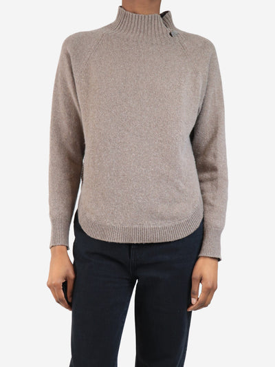 Brown high-neck jumper - size UK 6 Knitwear Divine Cashmere 