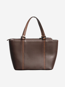 Burberry Brown mini leather top handle bag