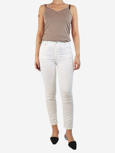 Gucci White slim-fit jeans - size UK 10