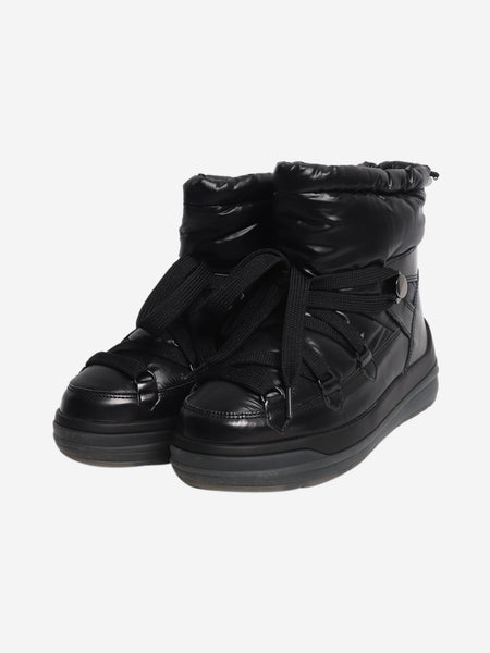 Black puffer snow boots - size EU 38 (UK 5) product image