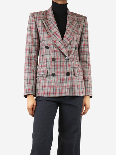 Grey plaid double breasted blazer Coats & Jackets Isabel Marant 