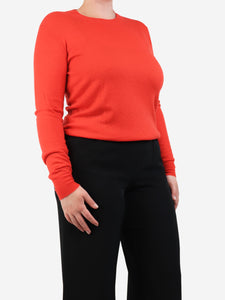 Joseph Joseph Red cashmere thin knit jumper - size M