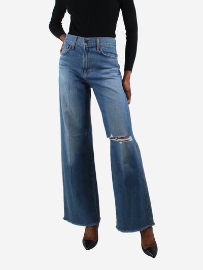 Blue ripped wide-leg jeans - size W25 Trousers Veronica Beard