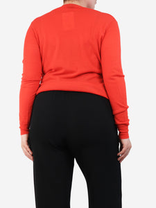 Joseph Joseph Red cashmere thin knit jumper - size M