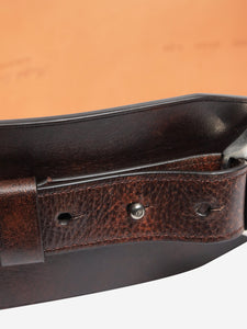 Asprey Brown lizard mini morgan bag