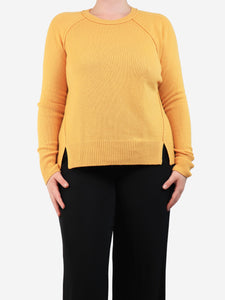ME+EM ME+EM Yellow cashmere crewneck jumper - size M