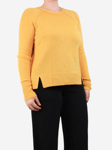 ME+EM ME+EM Yellow cashmere crewneck jumper - size M