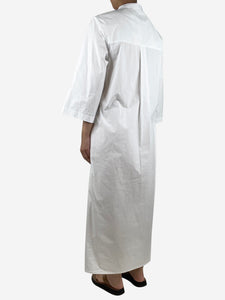 Matteau Matteau White midi shirt dress - size UK 6