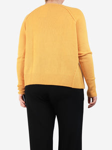 ME+EM ME+EM Yellow cashmere crewneck jumper - size M