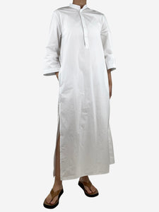 Matteau Matteau White midi shirt dress - size UK 6