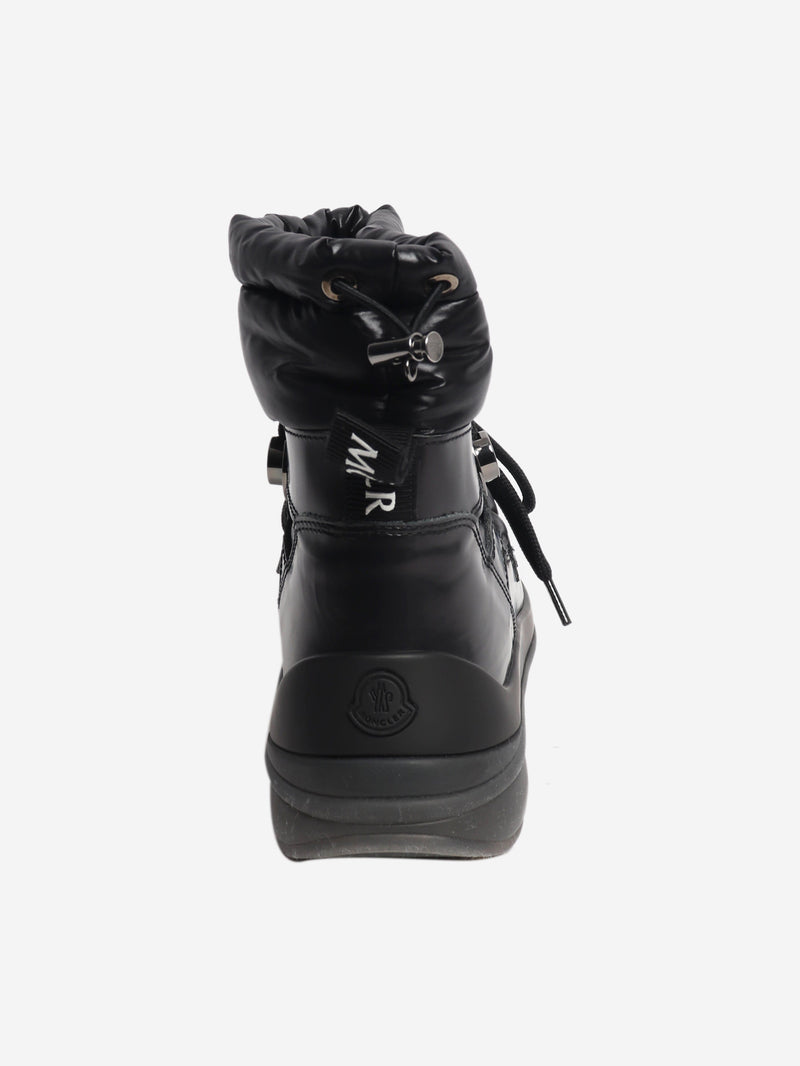 Black puffer snow boots - size EU 38 (UK 5) Boots Moncler 