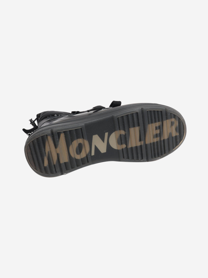 Black puffer snow boots - size EU 38 (UK 5) Boots Moncler 