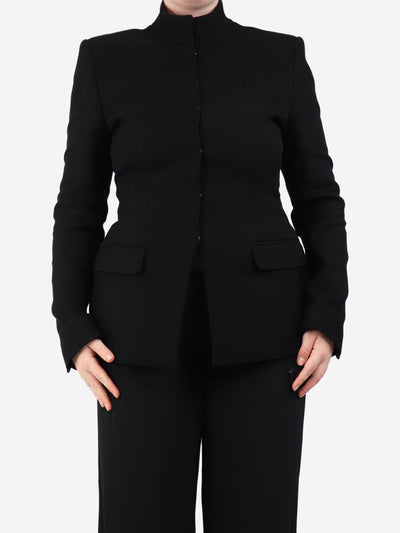 Black Bobby tailored jacket - size UK 14 Coats & Jackets Dries Van Noten 