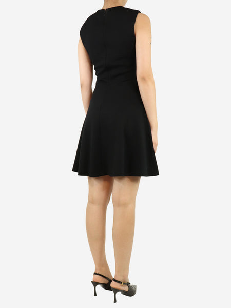 Black sleeveless midi dress - size UK 10 alternate image