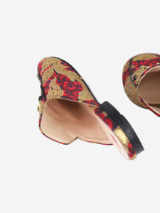 Gucci Red embroidered Princetown mules - size EU 36