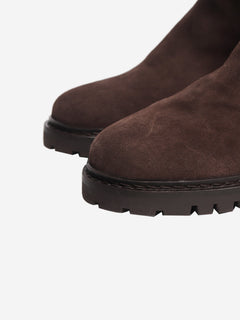 Brown suede ankle boots - size EU 38 Boots Anthology 