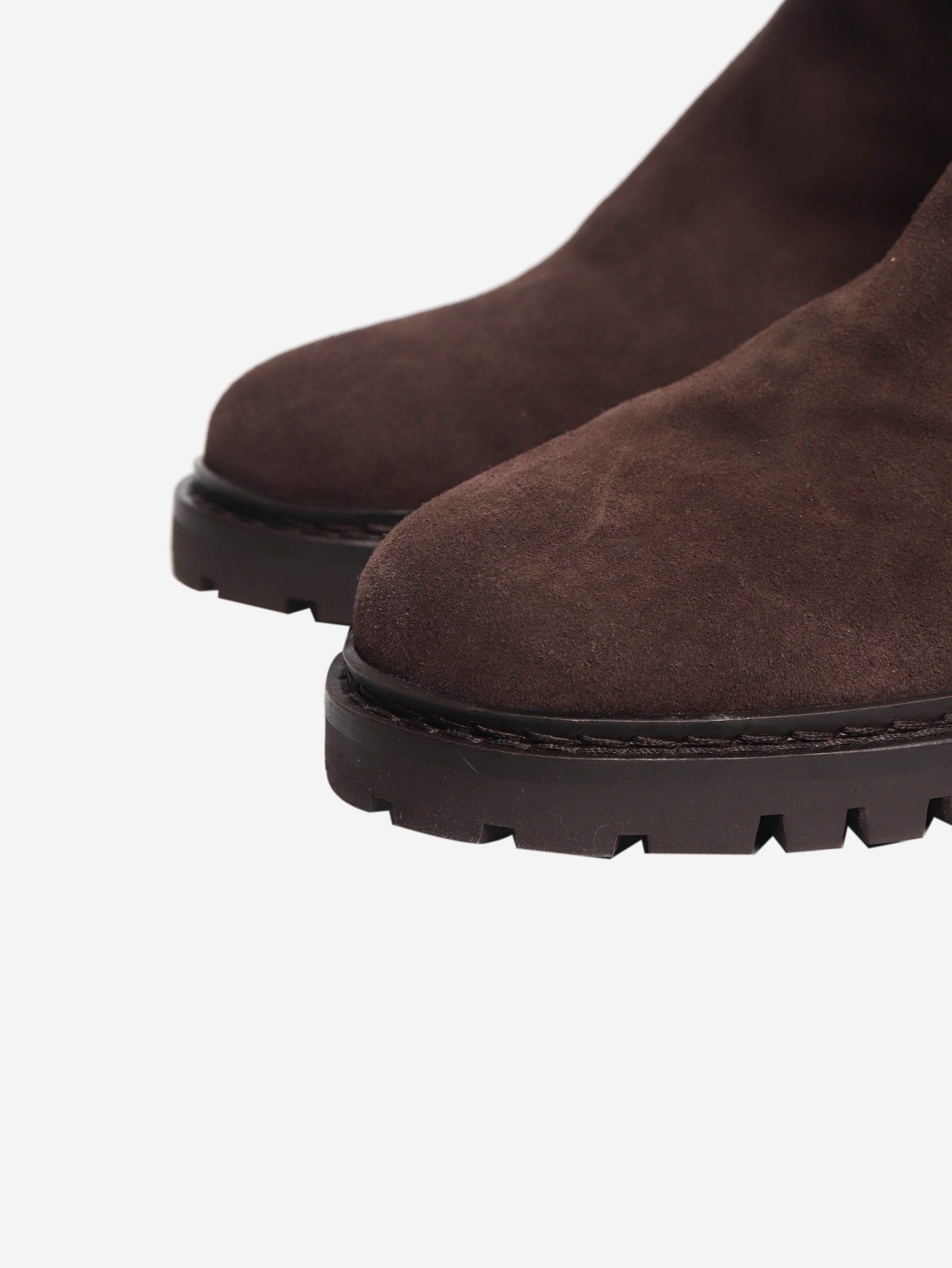 Brown suede ankle boots - size EU 38 Boots Anthology 