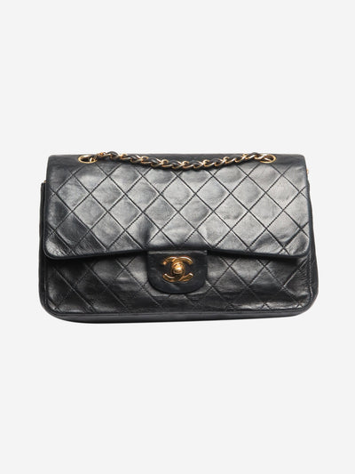 Black vintage 1996 medium lambskin Classic Double Flap bag Shoulder bags Chanel 