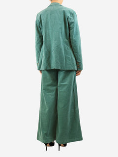 Green corduroy jacket and trouser set - size UK 10 Coats & Jackets King Louie 