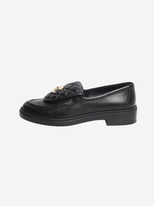 Black CC leather loafers - size EU 36.5 Flat Shoes Chanel 