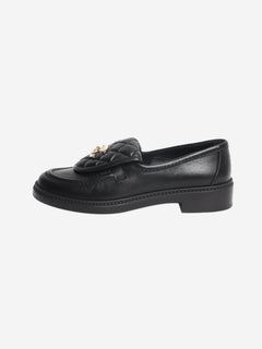 Black CC leather loafers - size EU 36.5 Flat Shoes Chanel 