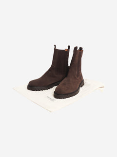 Brown suede ankle boots - size EU 38 Boots Anthology 