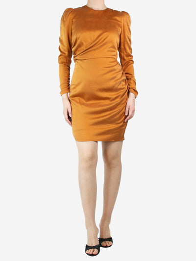 Orange draped mini dress - size UK 10 Dresses Zimmermann 