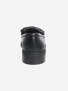 Black CC leather loafers - size EU 36.5 Flat Shoes Chanel 