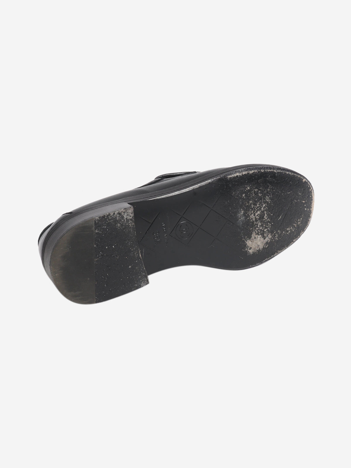 Black CC leather loafers - size EU 36.5 Flat Shoes Chanel 