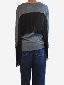 Prada Grey fringed cardigan - size UK 4