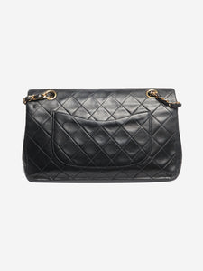 Chanel Black vintage 1996 medium lambskin Classic Double Flap bag