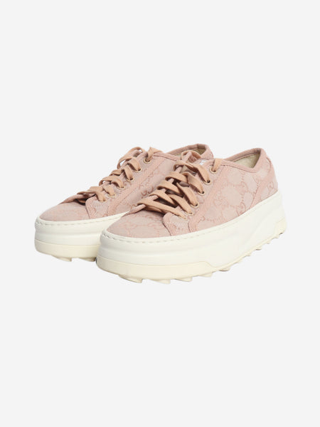 Pink monogram trainers - size EU 36 (UK 3) alternate image