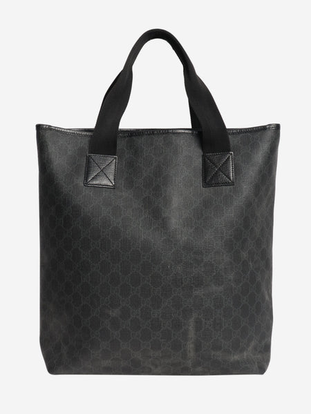 Black GG Supreme tote bag product image