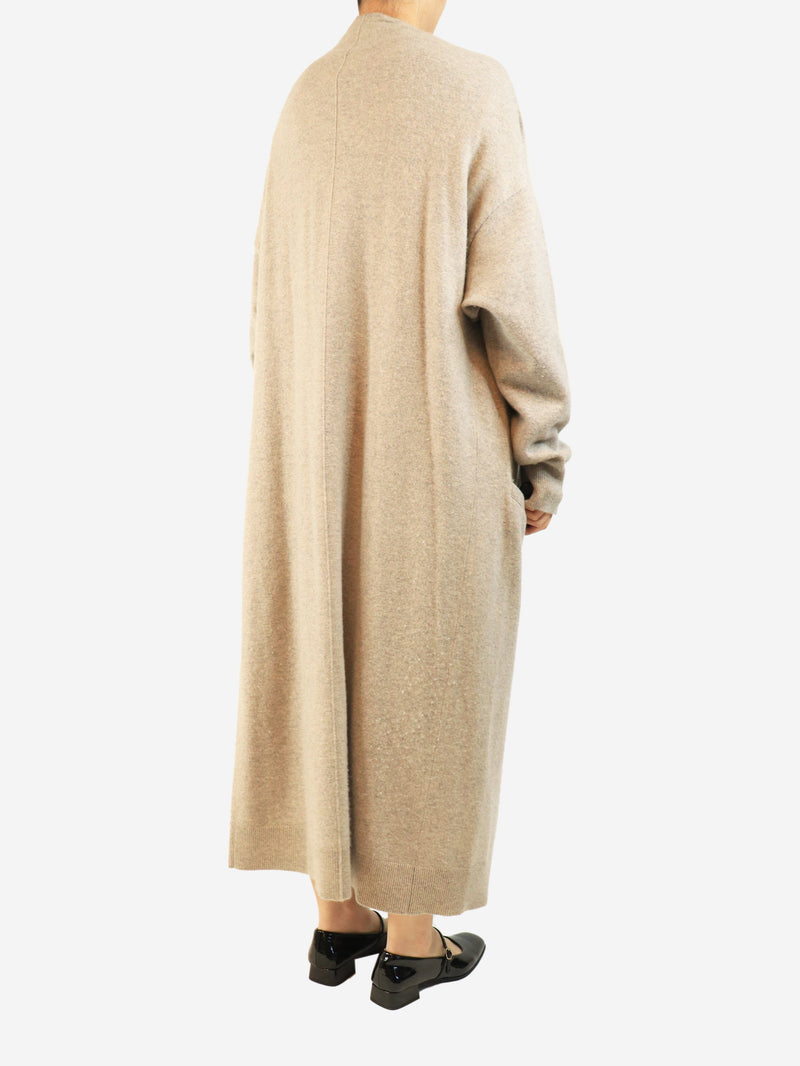 Neutral cashmere dress and cardigan set - One size Sets Extreme Cashmere 