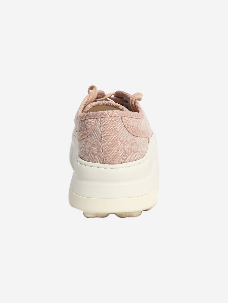 Pink monogram trainers - size EU 36 (UK 3)