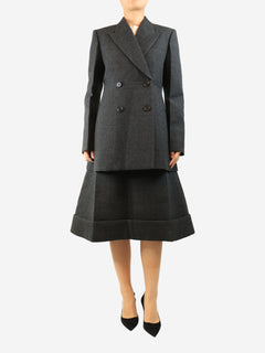 Grey blazer and skirt two piece set - size UK 10 Sets Prada 