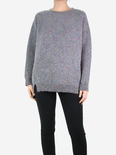 Grey sequin embellished alpaca jumper - size UK 10 Knitwear Stella McCartney 